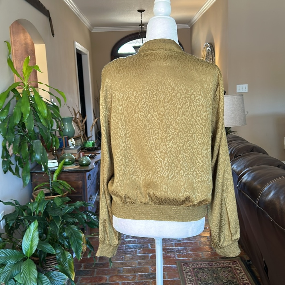 Maeve by Anthropolgie Satin bomber Jacket szM - Picture 6 of 15